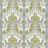 Birds & Cherries fabric in green/blue color - pattern BP10993.1.0 - by G P & J Baker in the Original Brantwood Fabric collection