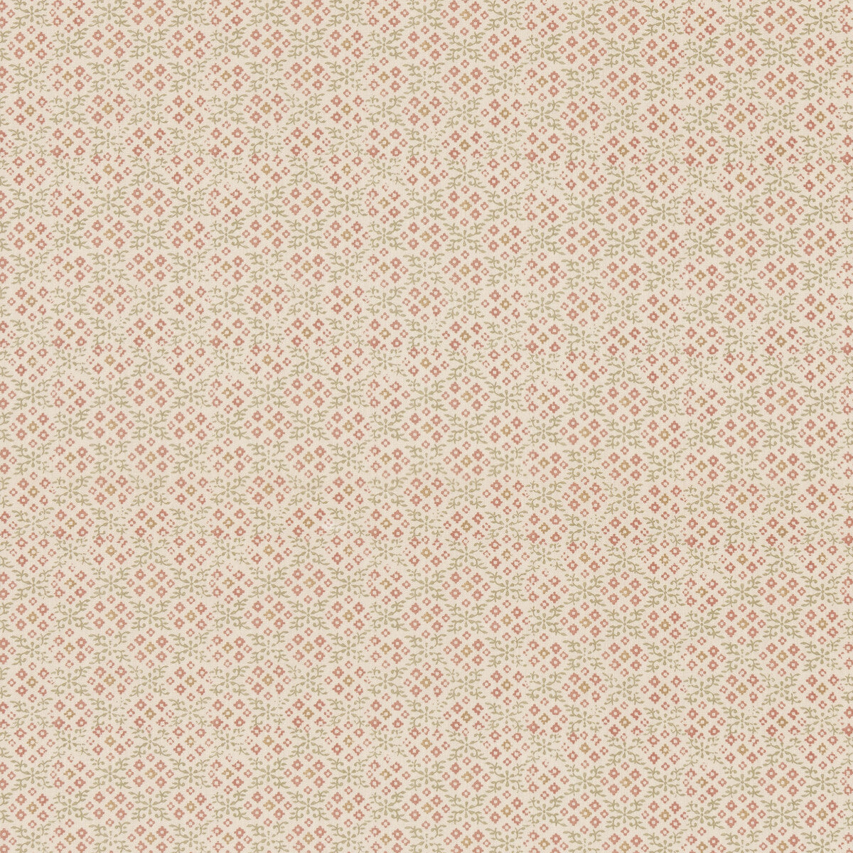 Grantly fabric in green/red color - pattern BP11001.6.0 - by G P & J Baker in the House Small Prints collection