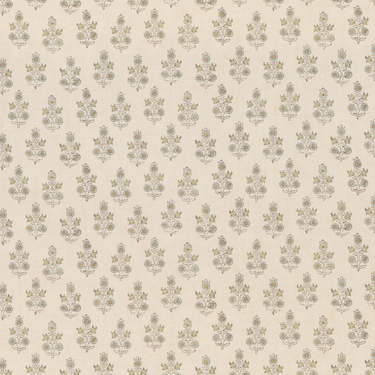 Poppy Sprig fabric in aqua color - pattern BP11003.4.0 - by G P & J Baker in the House Small Prints collection