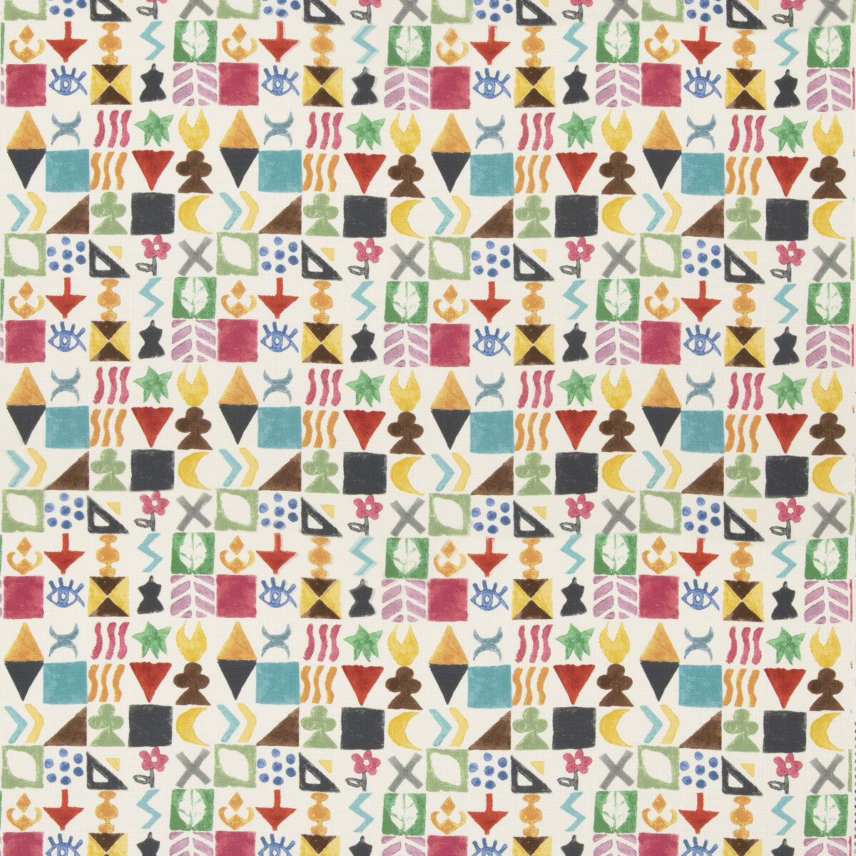 Potato Print fabric in jewel color - pattern BP11049.1.0 - by G P & J Baker in the X Kit Kemp Prints And Embroideries collection