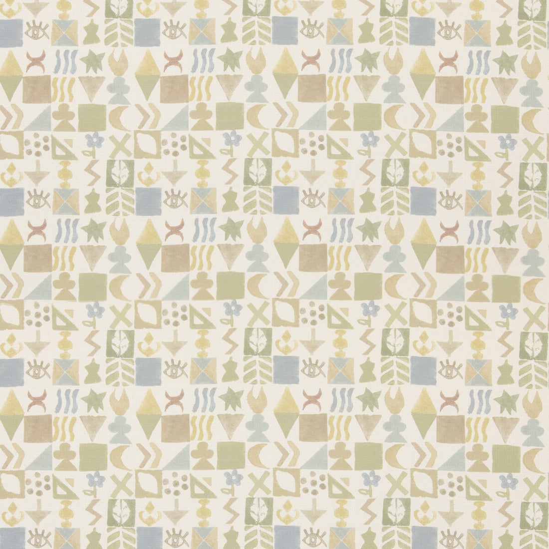 Potato Print fabric in sage color - pattern BP11049.4.0 - by G P &amp; J Baker in the X Kit Kemp Prints And Embroideries collection