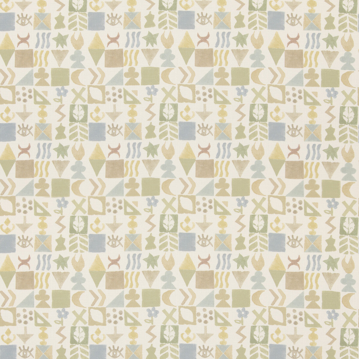 Potato Print fabric in sage color - pattern BP11049.4.0 - by G P &amp; J Baker in the X Kit Kemp Prints And Embroideries collection