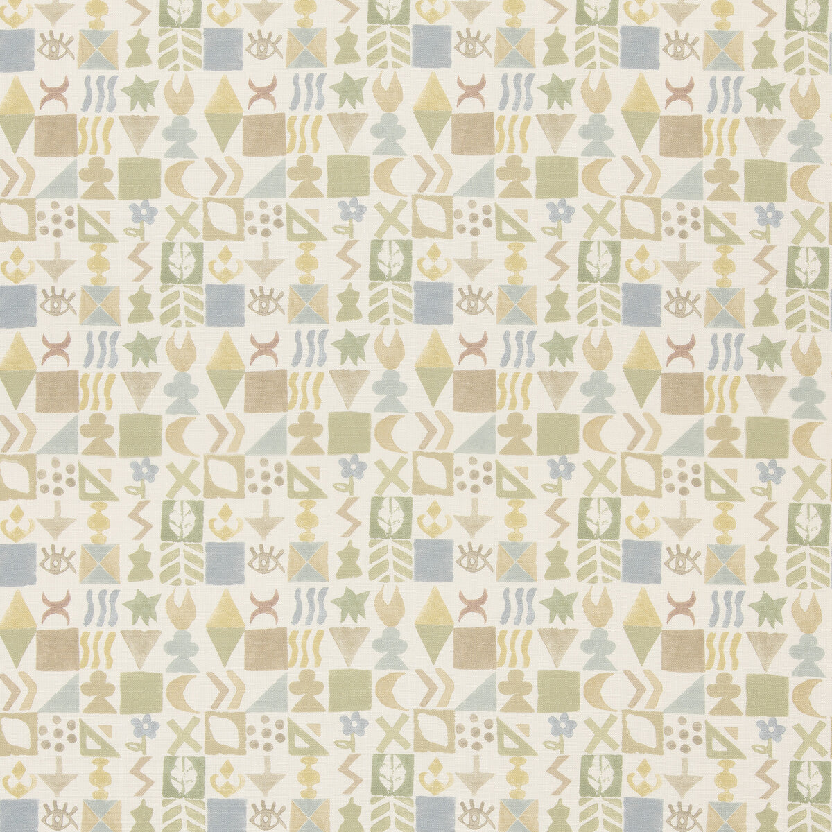 Potato Print fabric in sage color - pattern BP11049.4.0 - by G P & J Baker in the X Kit Kemp Prints And Embroideries collection