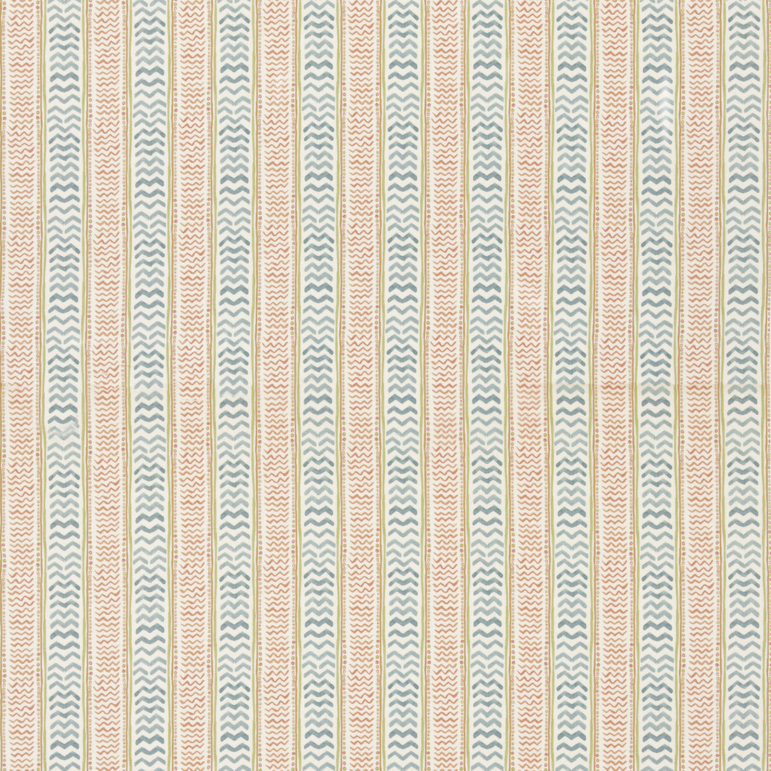Wriggle Room fabric in teal/spice color - pattern BP11050.5.0 - by G P &amp; J Baker in the X Kit Kemp Prints And Embroideries collection