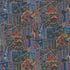 Front Row fabric in jewel blue color - pattern BP11052.1.0 - by G P & J Baker in the X Kit Kemp Prints And Embroideries collection