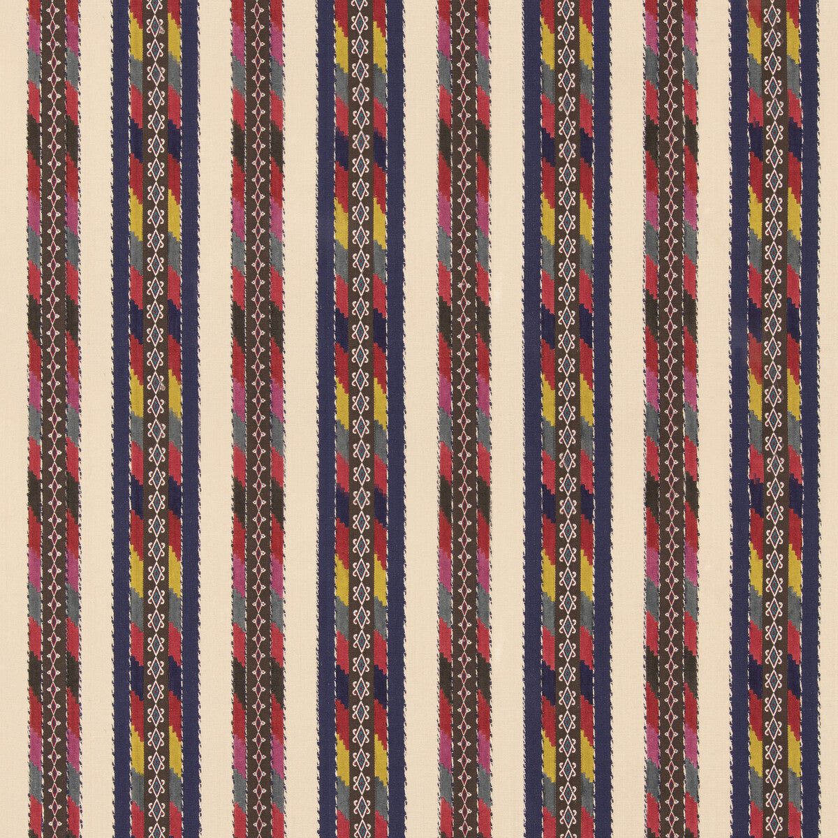 Handmade fabric in jewel color - pattern BP11056.1.0 - by G P & J Baker in the X Kit Kemp Stripes collection