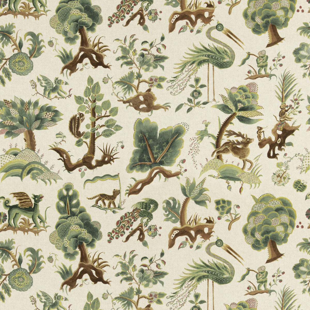Grand Gertrude fabric in linen color - pattern number BP11074.1.0 - by G P & J Baker in the Eldon collection
