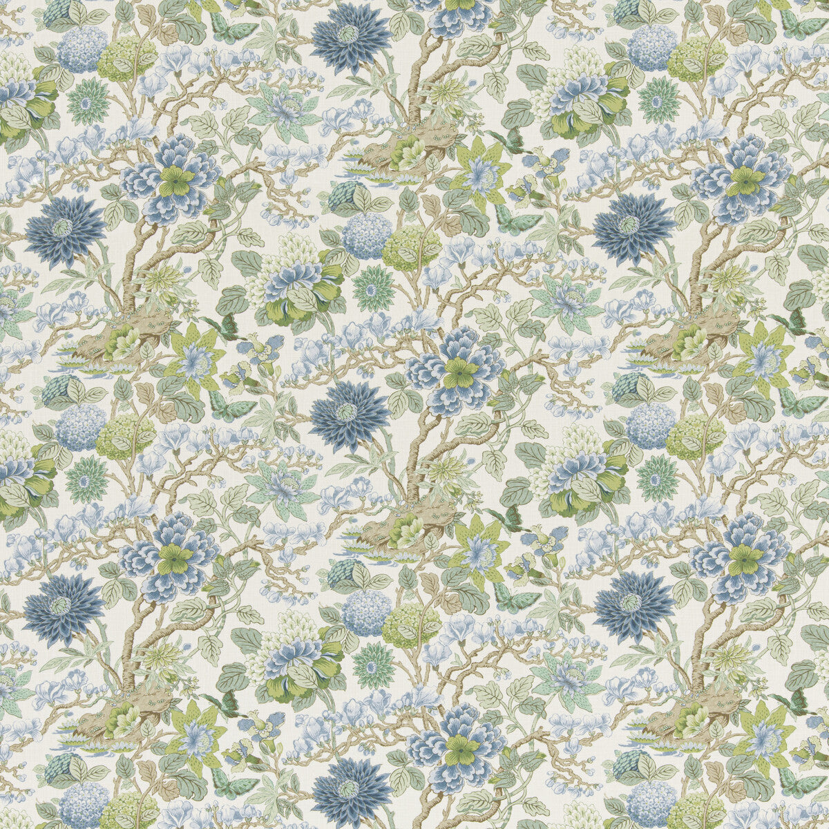 Little Magnolia fabric in willow color - pattern number BP11075.2.0 - by G P & J Baker in the Eldon collection
