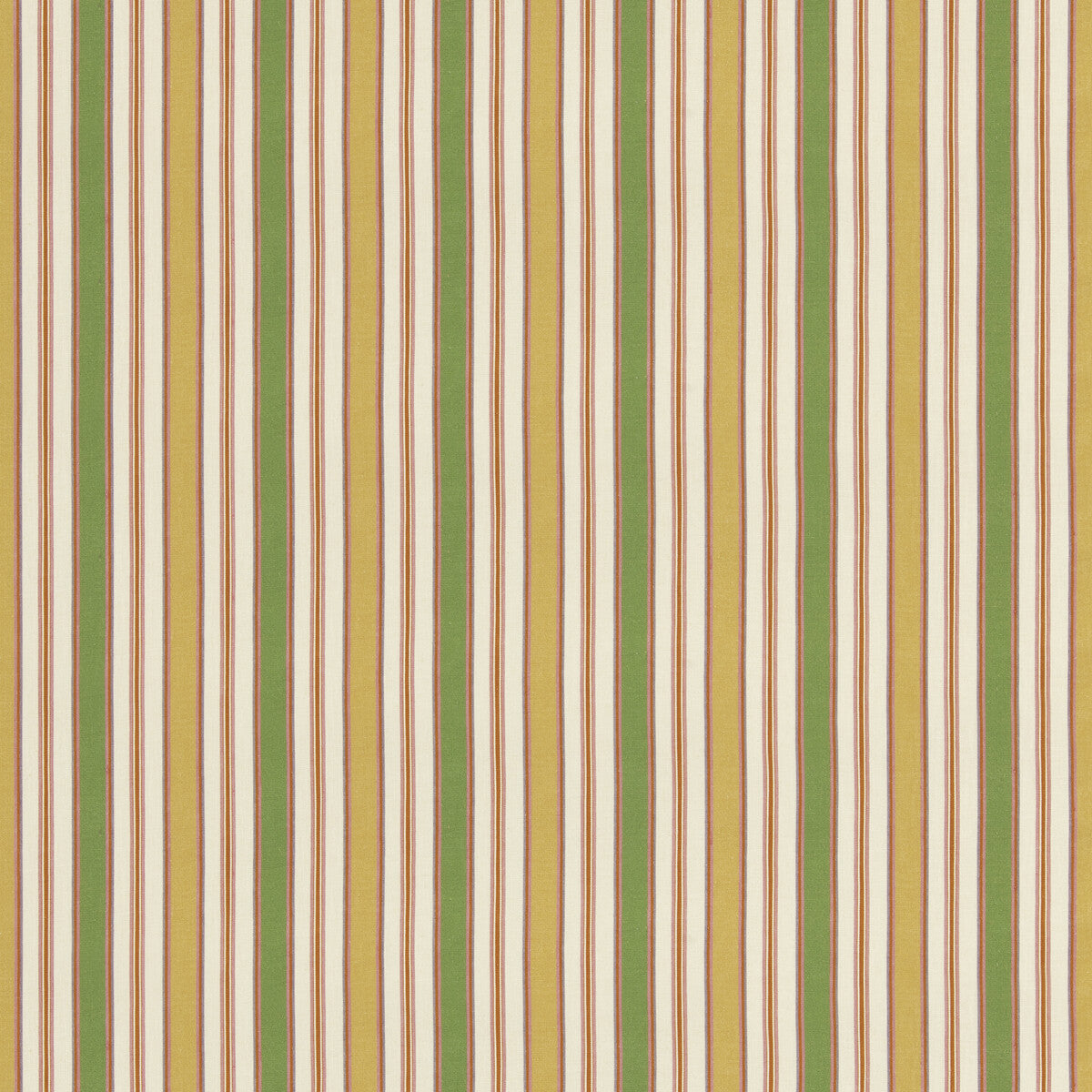 Melbourne Stripe fabric in emerald yellow color - pattern number BP11076.3.0 - by G P & J Baker in the Eldon collection