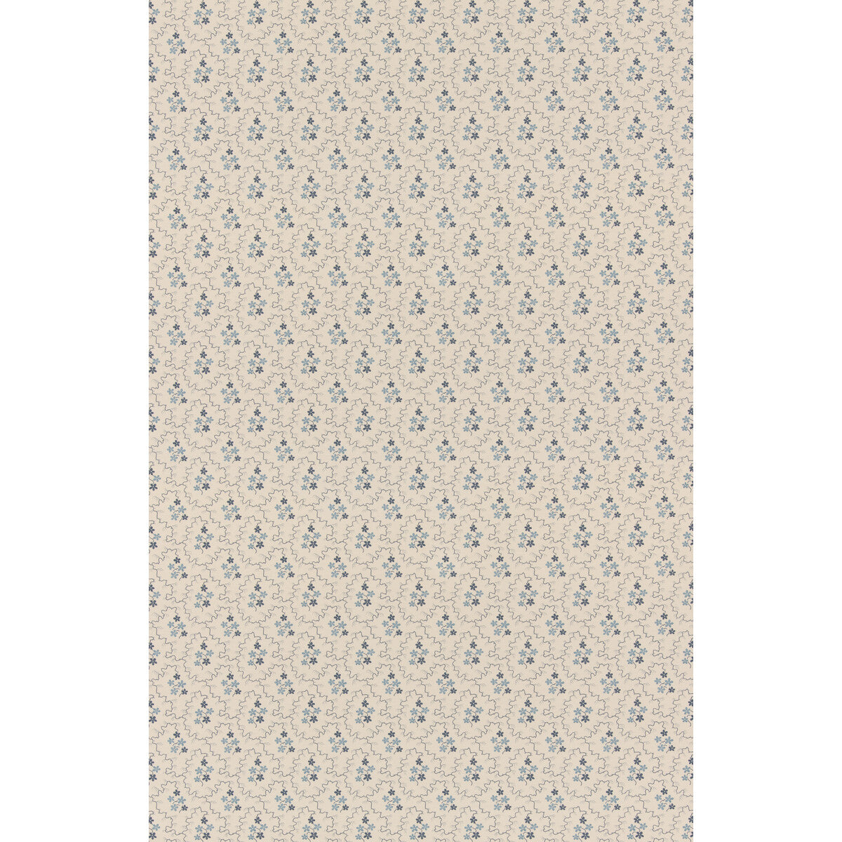 Posy fabric in blue color - pattern number BP11105.1.0 - by G P & J Baker in the House Small Prints II collection