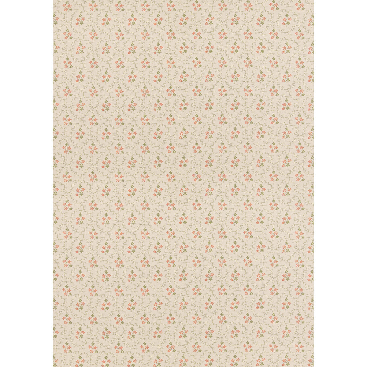 Posy fabric in green/red color - pattern number BP11105.3.0 - by G P & J Baker in the House Small Prints II collection
