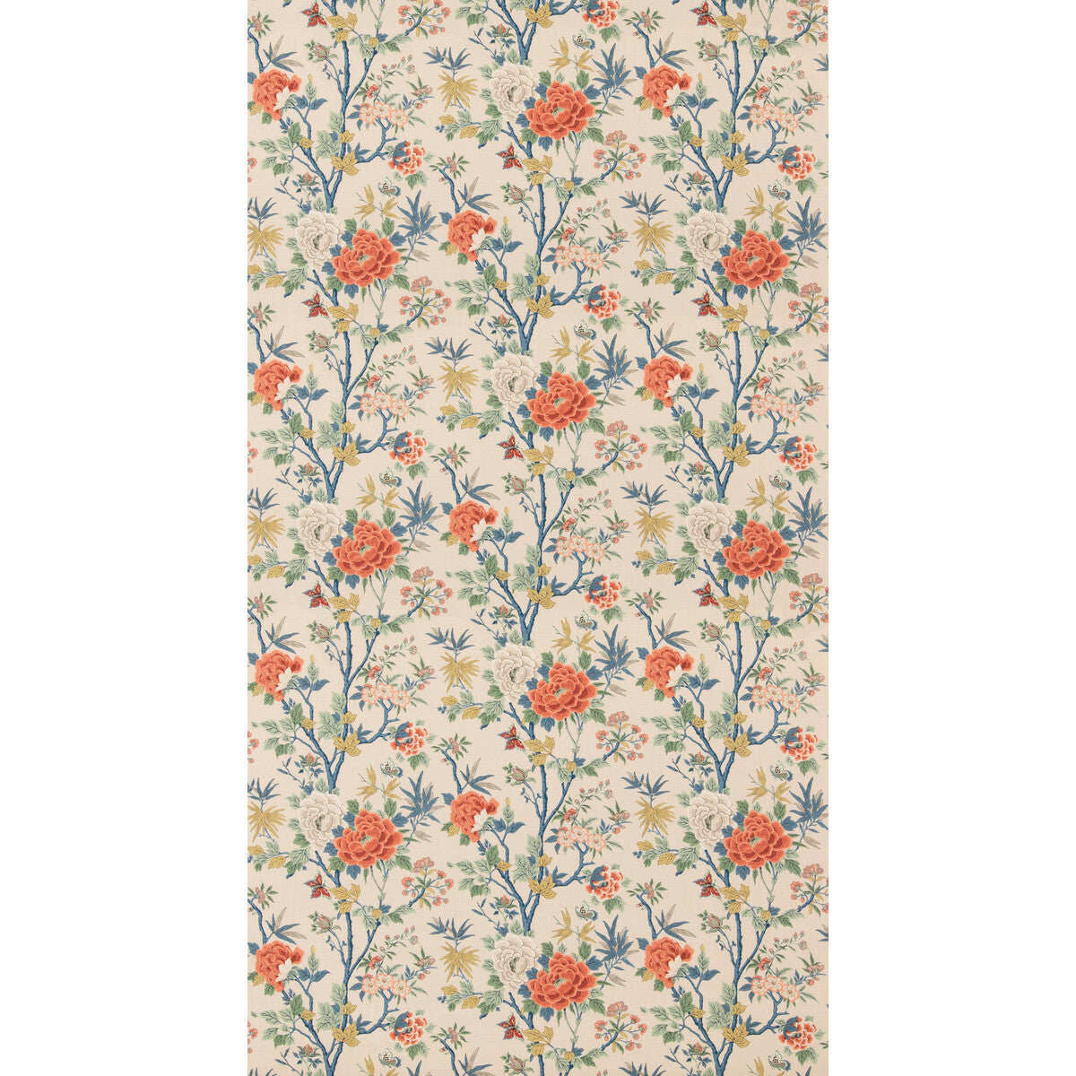 Canton fabric in red/blue color - pattern number BP11119.2.0 - by G P & J Baker in the Canton collection