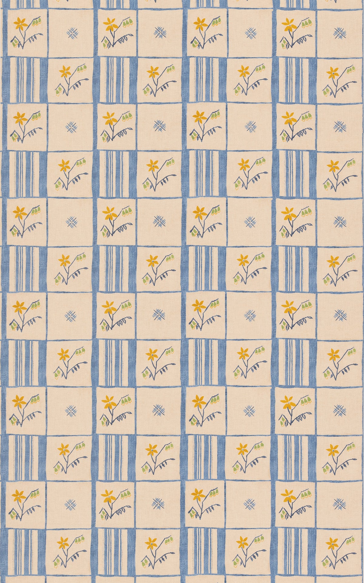 Forget-Me-Not fabric in Blue color - pattern number BP11137.2.0 - by G P & J Baker in the Kit Kemp II collection