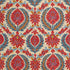 Zenobia Linen Print fabric in pompeian red/blue color - pattern BR-700018.147.0 - by Brunschwig & Fils in the Les Alizes collection