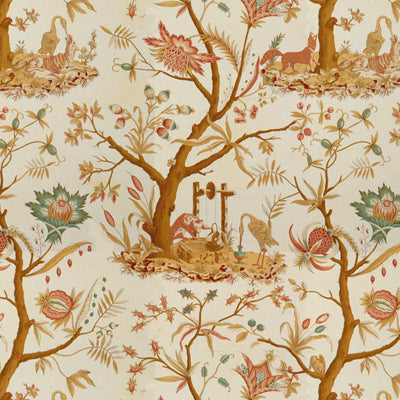 Les Fables fabric in blond color - pattern BR-71617.10.0 - by Brunschwig & Fils