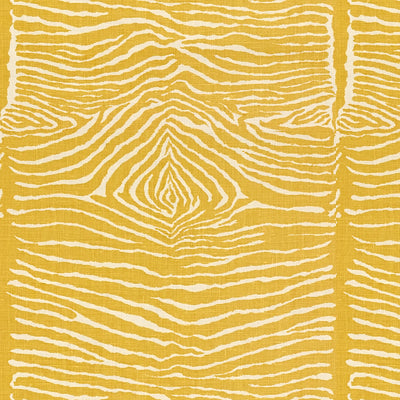 Le Zebre fabric in saffron color - pattern BR-79168.40.0 - by Brunschwig &amp; Fils in the Hommage collection