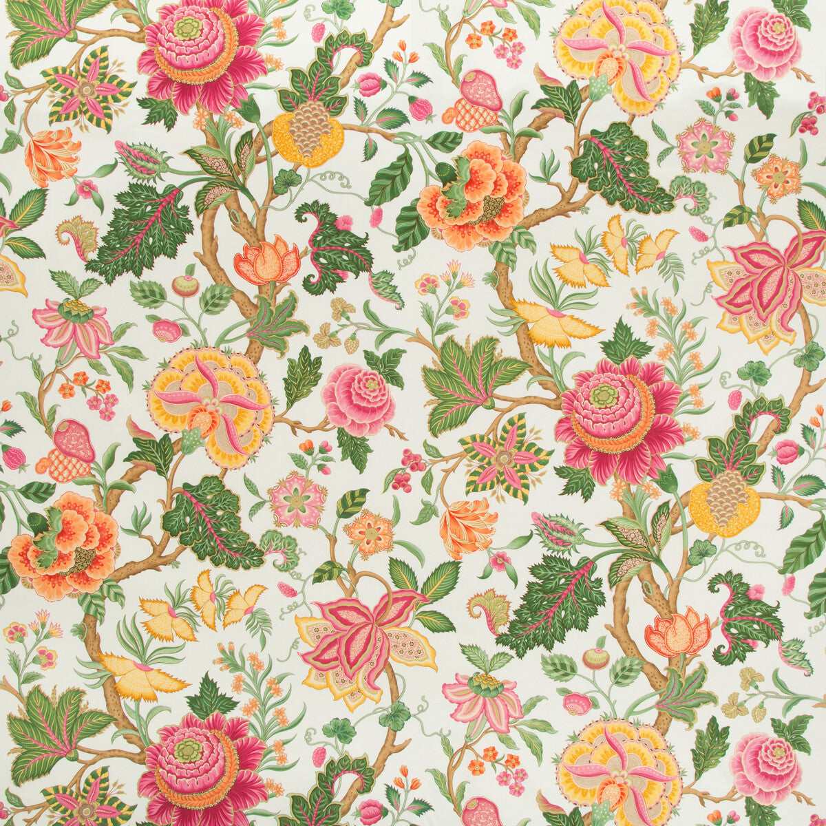 Nizam Cotton Print fabric in jewel color - pattern BR-79329.127.0 - by Brunschwig & Fils in the Cevennes collection