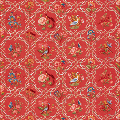 Serenata Cotton And Linen Print C fabric in ardinal color - pattern BR-79417.170.0 - by Brunschwig & Fils