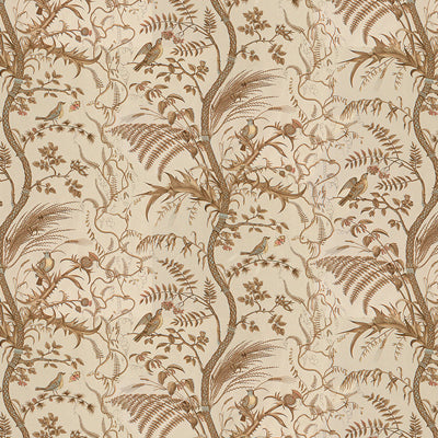 Bird And Thistle Cotton Print fabric in beige color - pattern BR-79431.068.0 - by Brunschwig & Fils