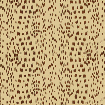 Les Touches Cotton Print fabric in brown color - pattern BR-79585.874.0 - by Brunschwig & Fils