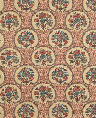 Persian Garden Cotton Print fabric in antique red color - pattern BR-79754.145.0 - by Brunschwig & Fils