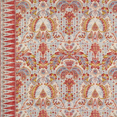 Tamerlane Cotton Print fabric in scarlet color - pattern BR-79759.156.0 - by Brunschwig & Fils