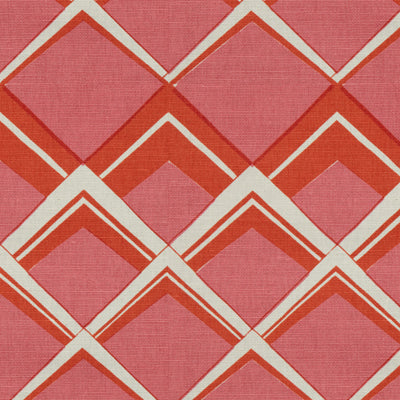 Palladium Linen And fabric in orange pink color - pattern BR-79774.641.0 - by Brunschwig &amp; Fils in the Kirk Brummel collection