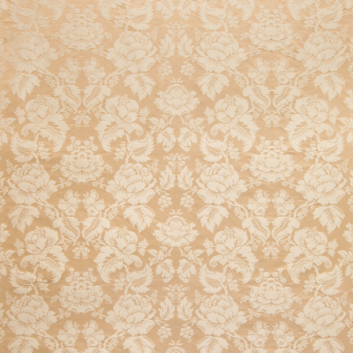 Moulins Damask fabric in sand color - pattern BR-81035.1116.0 - by Brunschwig & Fils
