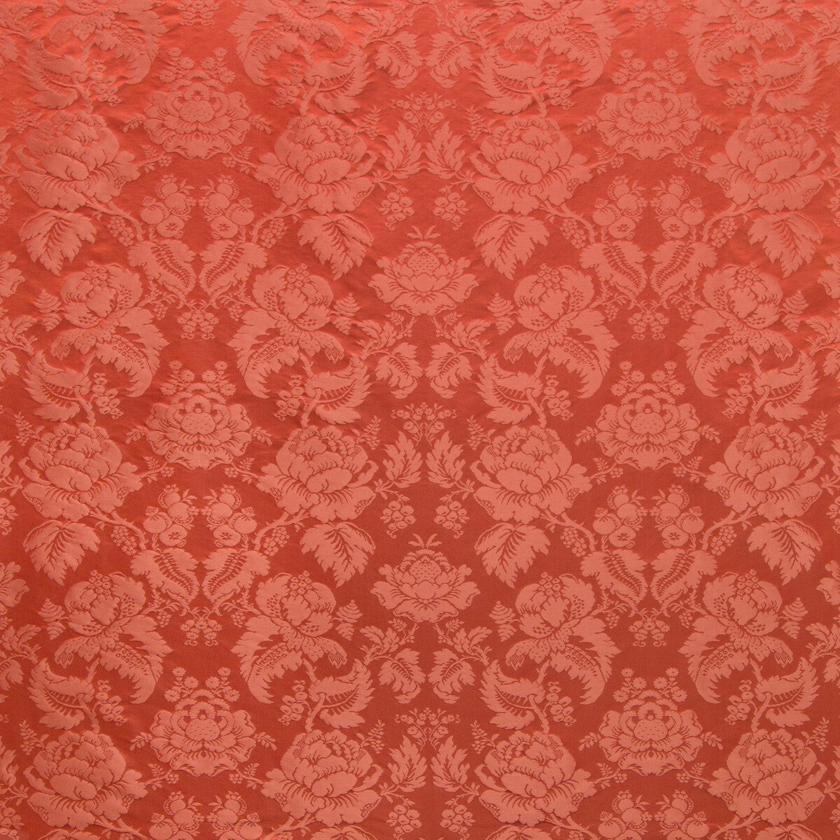Moulins Damask fabric in pepper red color - pattern BR-81035.119.0 - by Brunschwig & Fils