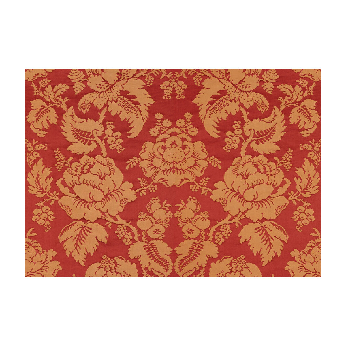 Moulins Damask fabric in rouge/ivoire color - pattern BR-81035.O.0 - by Brunschwig & Fils