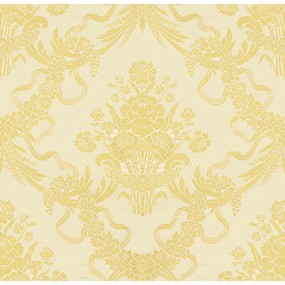 Charlieu Lampas fabric in ivoire color - pattern BR-81036.A.0 - by Brunschwig & Fils