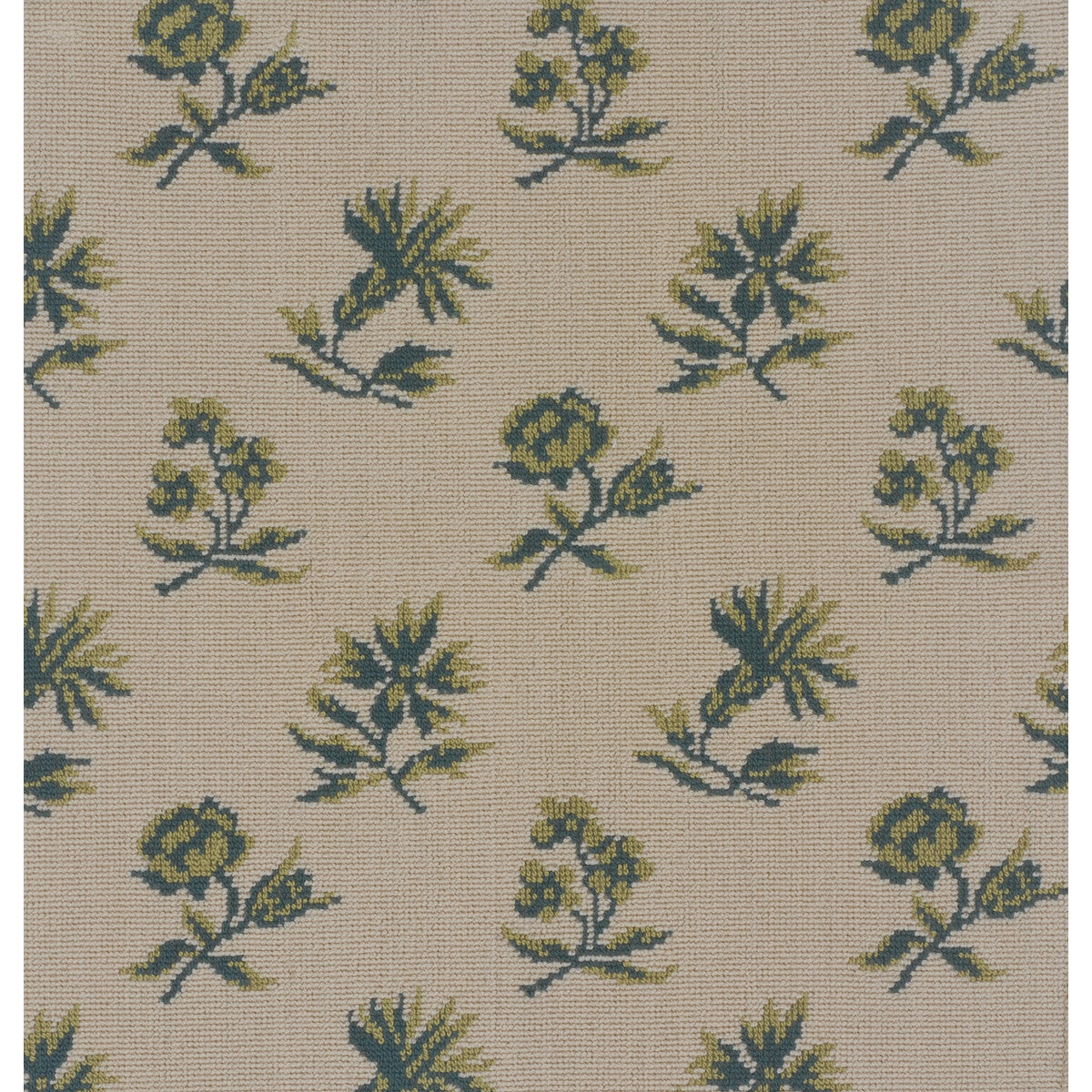 Florian Grospoint fabric in green color - pattern BR-82224.435.0 - by Brunschwig & Fils