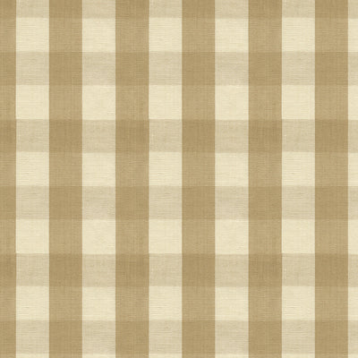 Carsten Check fabric in tan color - pattern BR-89149.16.0 - by Brunschwig & Fils in the Tresors De Jouy collection