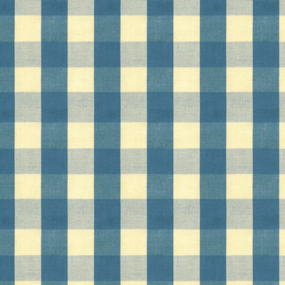 Carsten Check fabric in indigo color - pattern BR-89149.55.0 - by Brunschwig & Fils in the Tresors De Jouy collection