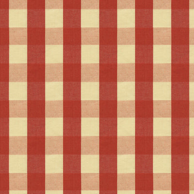 Carsten Check fabric in pomegranate color - pattern BR-89149.9.0 - by Brunschwig & Fils in the Tresors De Jouy collection