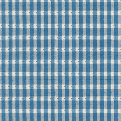 Halsey Cotton Check fabric in oxford blue color - pattern BR-89505.244.0 - by Brunschwig & Fils