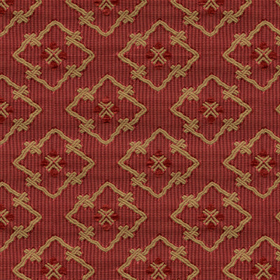 Creek Figured Woven fabric in red color - pattern BR-89709.166.0 - by Brunschwig &amp; Fils in the Charlotte Moss collection