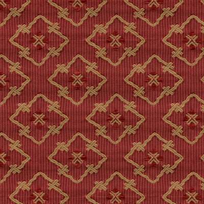 Creek Figured Woven fabric in red color - pattern BR-89709.166.0 - by Brunschwig & Fils in the Charlotte Moss collection