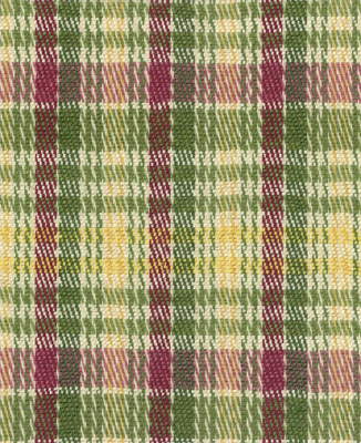 Kingston Plaid fabric in fuchsia/grass/straw color - pattern BR-89770.M14.0 - by Brunschwig & Fils