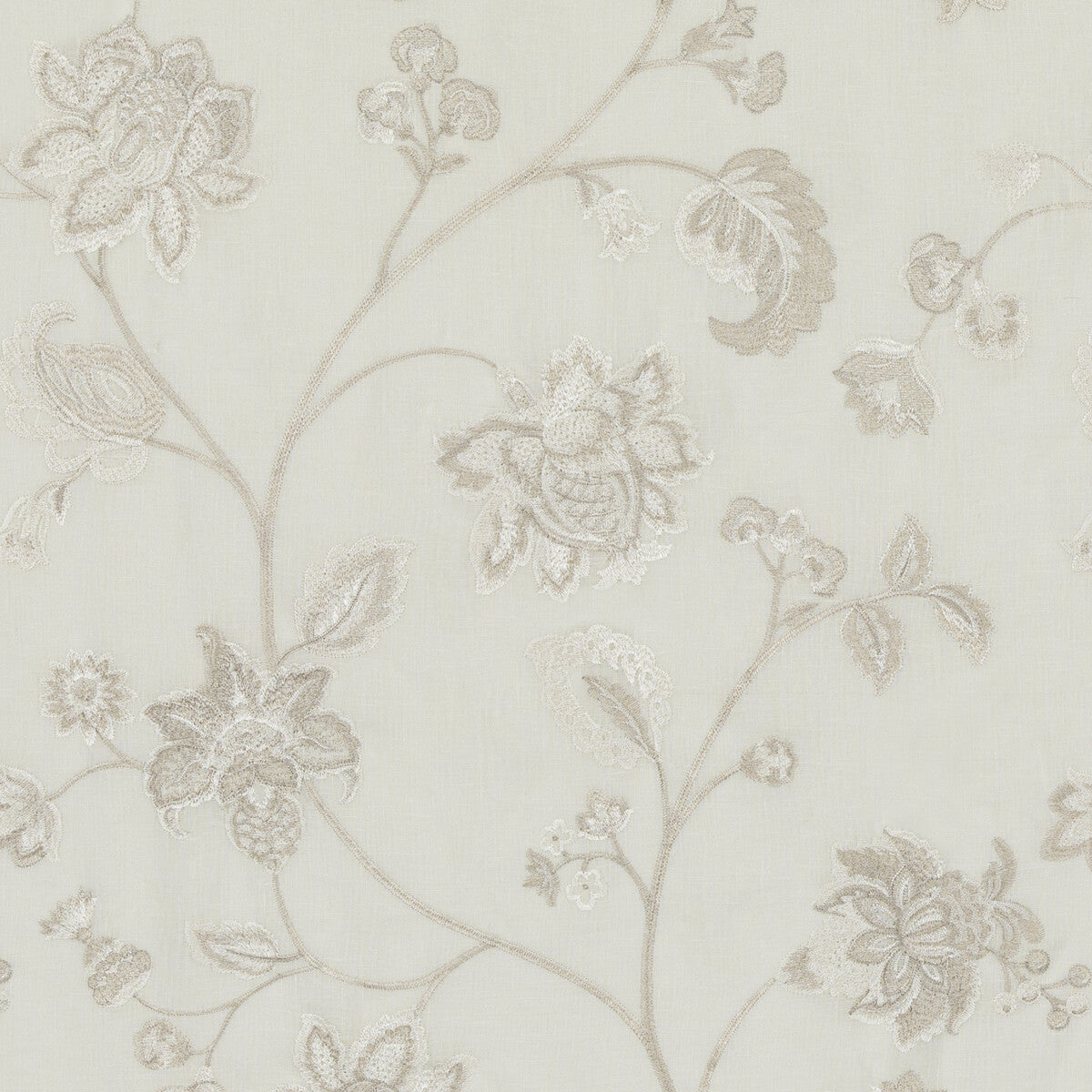 Isabella Sheer fabric in ivory color - pattern BV10953.104.0 - by G P & J Baker in the Ashmore collection