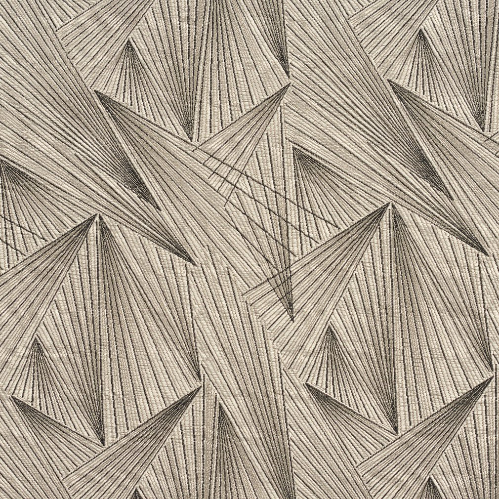 Scalloped fabric in black and white color - pattern number CB700-250 - by Charlotte in the Black & White collection