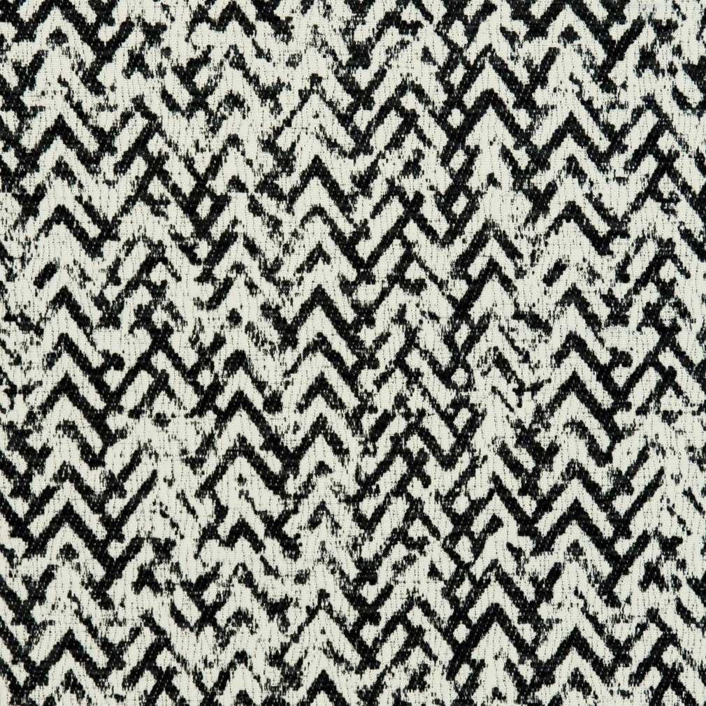 Chevron fabric in black and white color - pattern number CB800-116 - by Charlotte in the Black & White collection