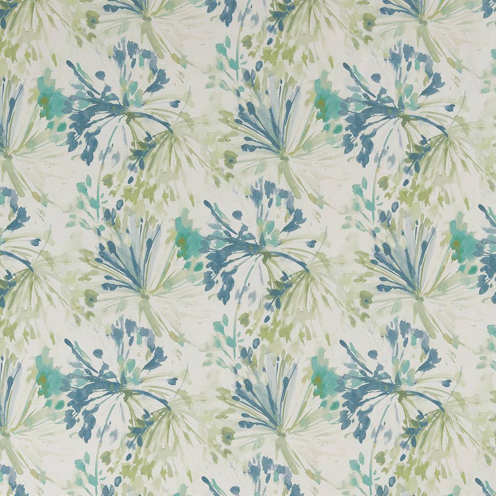 Starburst fabric in blue green color - pattern number CB800-255 - by Charlotte in the Blue Green and Teal collection
