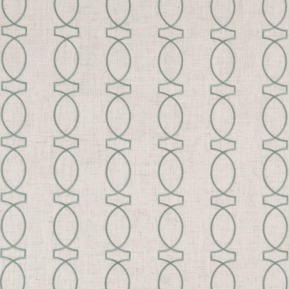 Geometric Trellis fabric in green color - pattern number CB900-40 - by Charlotte in the Blue Green and Teal collection