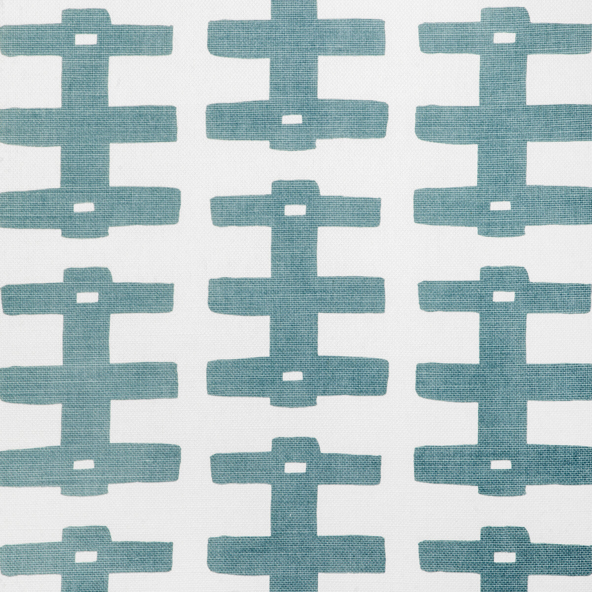 Bridge fabric in denim oyster color - pattern number CCF-2306.1615.0 - by Caroline Cecil Textiles in the Origins collection