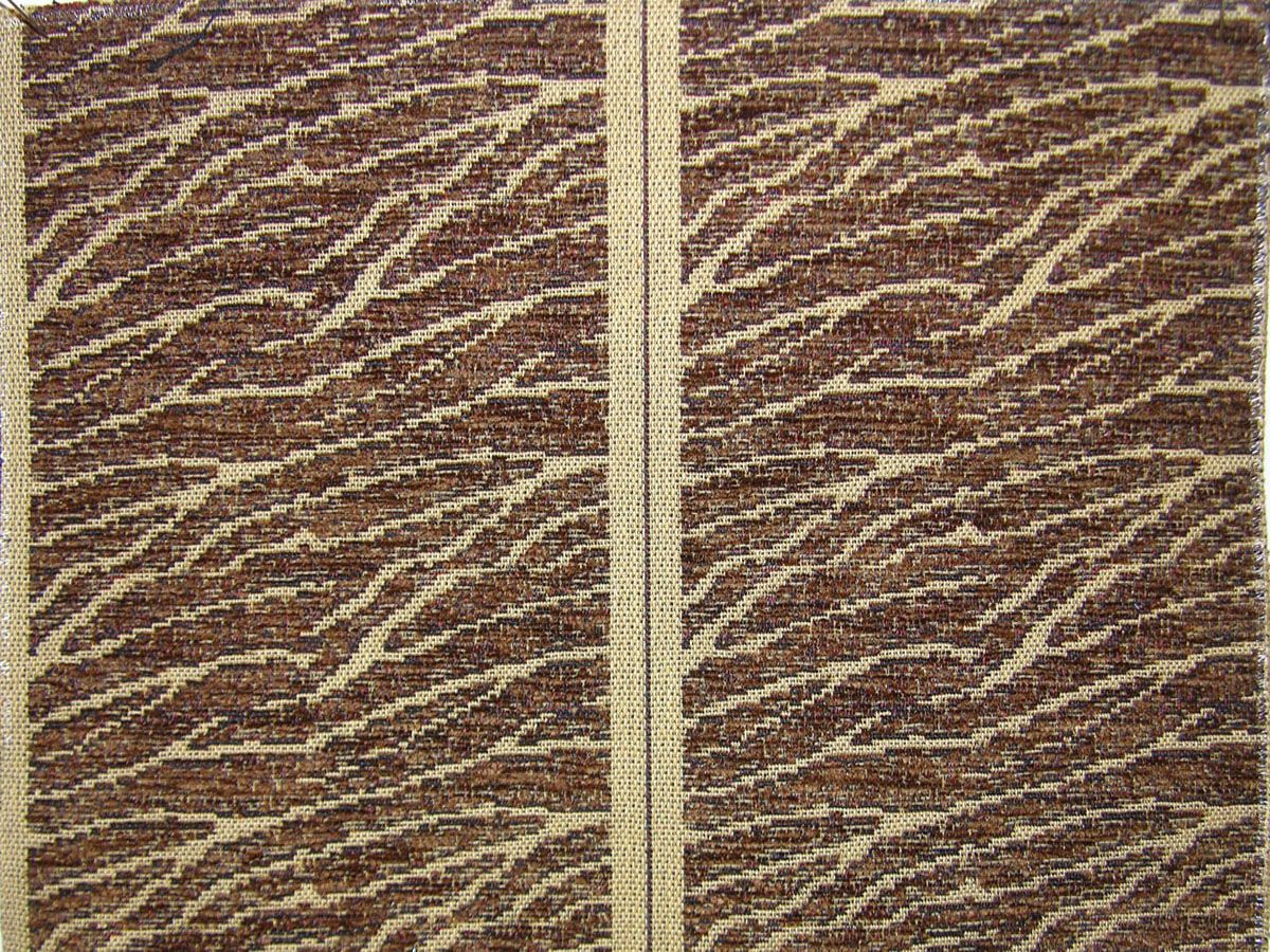 Merill Stripe fabric in chestnut color - pattern number CF 00022018 - by Scalamandre in the Old World Weavers collection