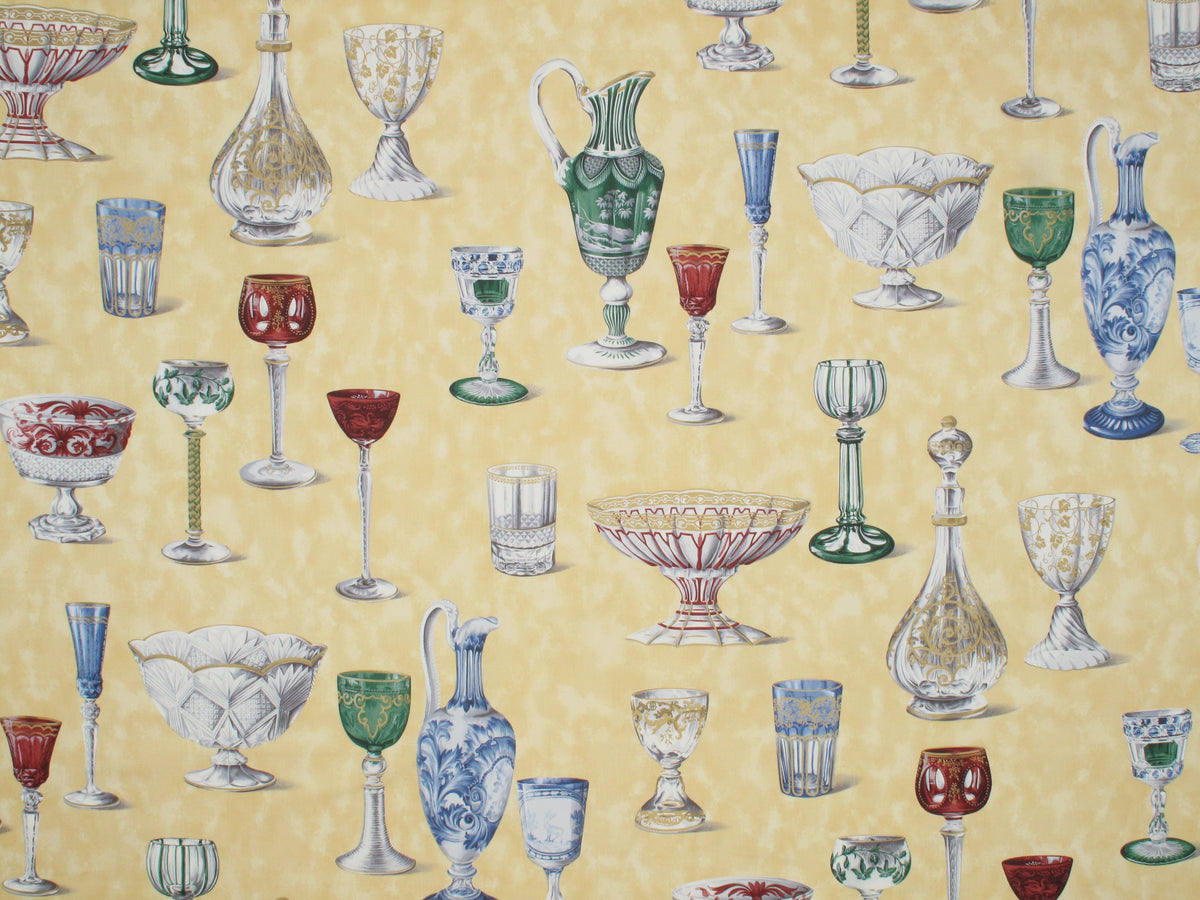 Cristalli fabric in yellow color - pattern number CN 00021480 - by Scalamandre in the Old World Weavers collection