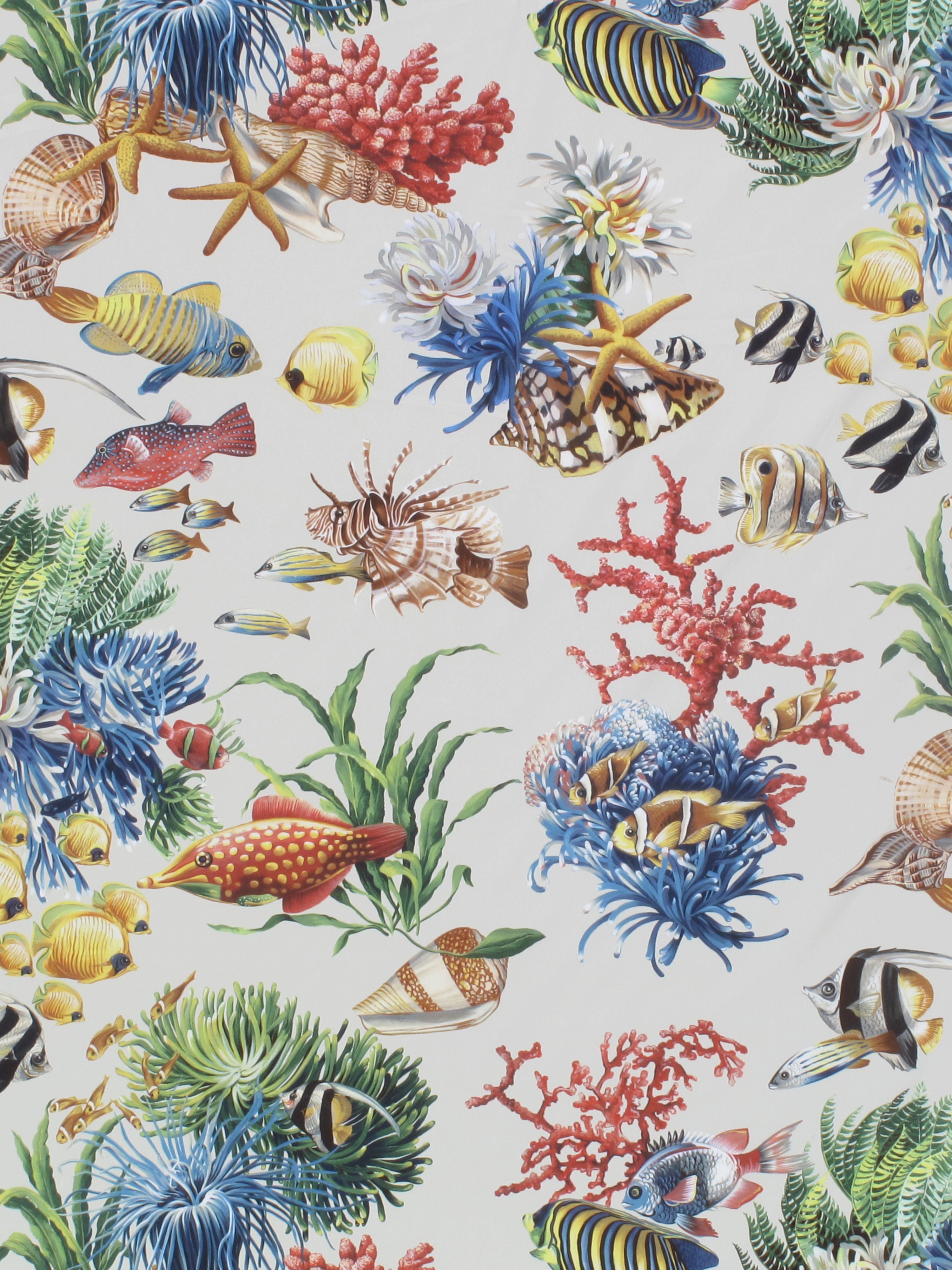 Aquatica fabric in oyster color - pattern number CN 0003AK07 - by Scalamandre in the Old World Weavers collection