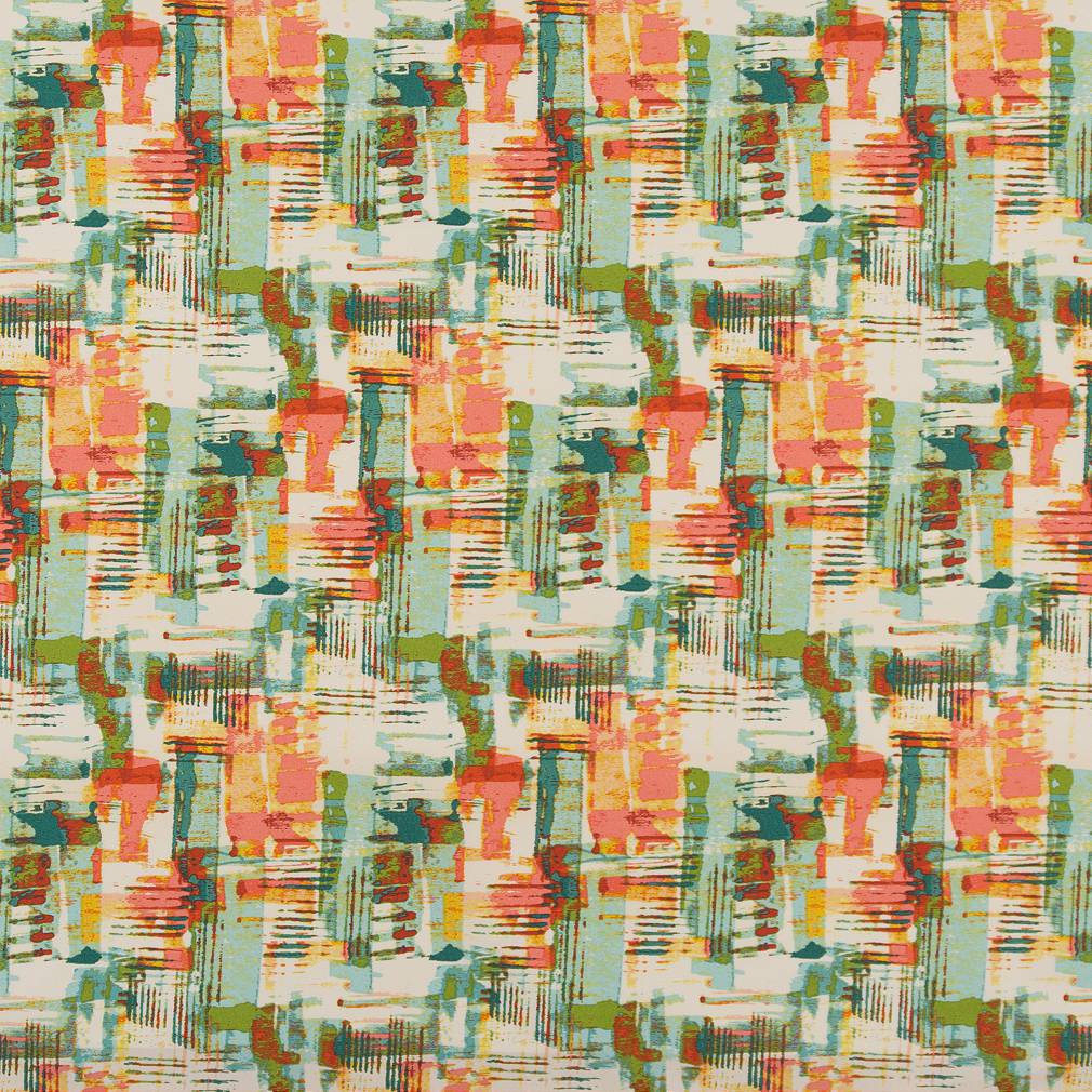 Abstract Paint fabric in jamaica color - pattern number D1680 - by Charlotte in the All Seasons collection