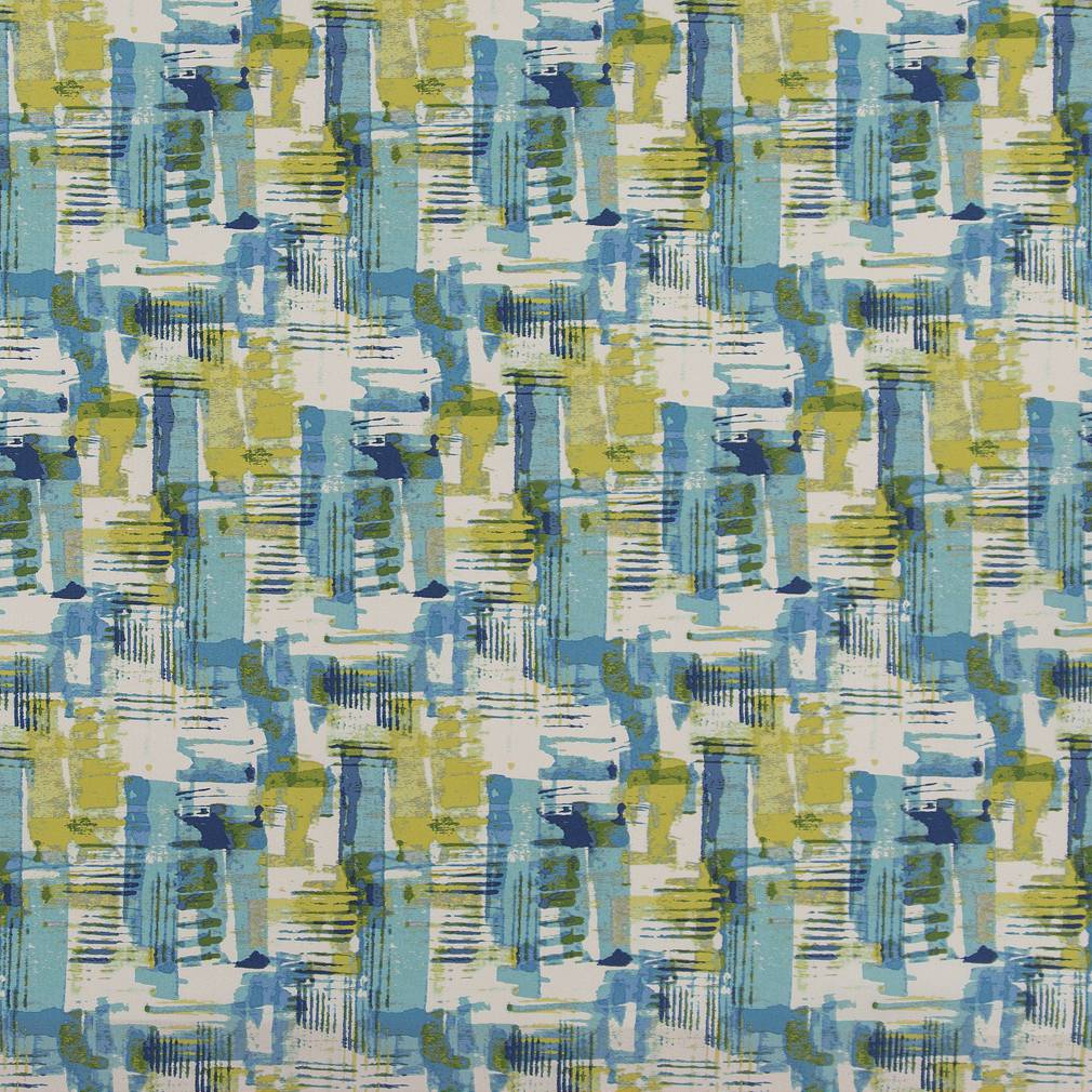 Abstract Paint fabric in key west color - pattern number D1681 - by Charlotte in the All Seasons collection
